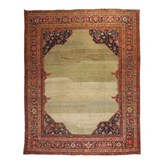 Antique Persian Mahal Rug - 10'8" x 14'10" For Sale