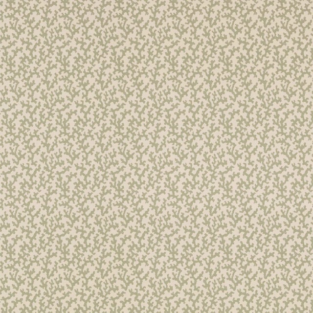 Schumacher Folly Wallpaper in Sage For Sale