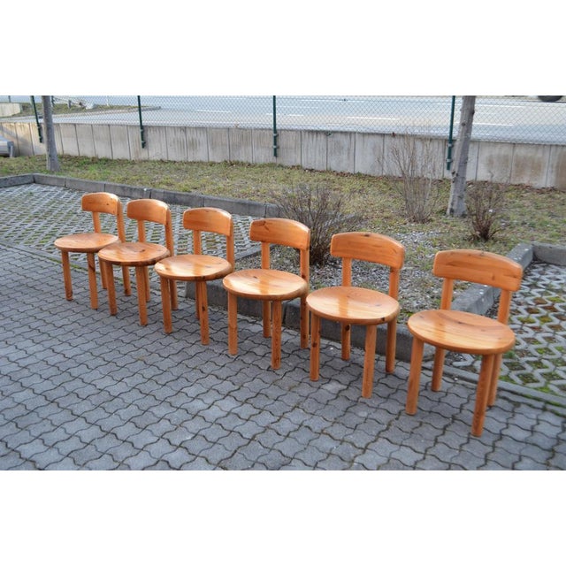 Dining chairs designed by Rainer Daumiller and manufactured by Hirtshals Savvaerk. Model with flexible back. Solid...