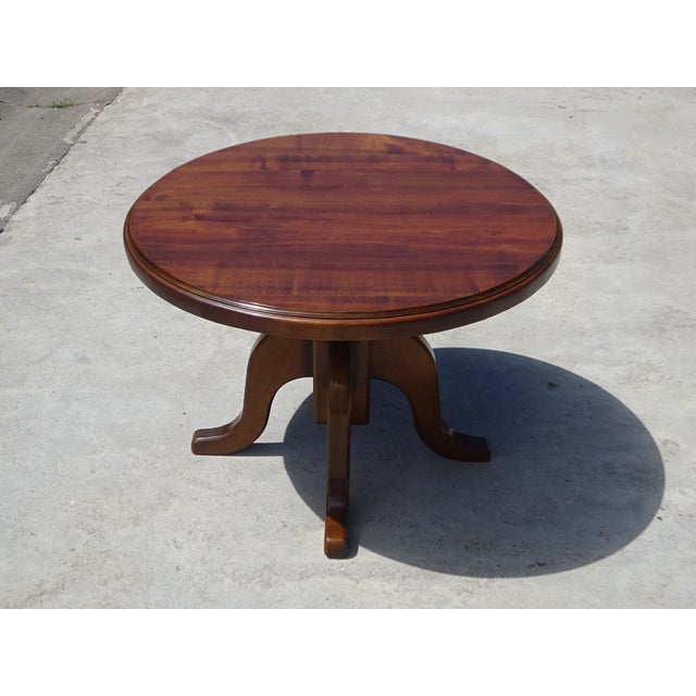 Coffee Table with Central 4-Legged Base, 1970s For Sale - Image 3 of 15