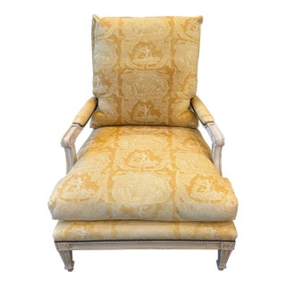 Vintage Minton-Spidell Louis XVI Painted Fauteuil For Sale