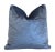 Blue French Designer Blue & White Floral Botanical Feather/Down Pillow For Sale - Image 8 of 9