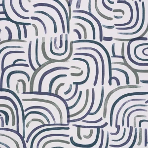 Sample - Schumacher x BACKDROP New Beat Wallpaper in Blue & Green