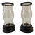 Tall & Heavy Restoration Hardware Style Hurricane Lamps - Set of 2 For Sale