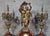 Mantelpiece Set with Clock and Candleholders, Set of 3 For Sale - Image 4 of 7