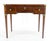 Wood Baker Very Fine All Rosewood & Brass Gallery Trim Petit Desk Console Table MINT! For Sale - Image 7 of 14