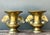 Mid-Century Modern Vintage Brass Ginko Motif Vases - A Pair For Sale - Image 3 of 16