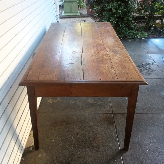 French Country 19th Century French Farm House Table For Sale - Image 3 of 18