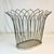 1980s Vintage Atomic Boho Chic French Style Wire Wastebasket. For Sale - Image 6 of 8