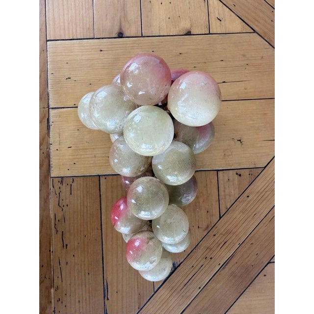 Large Vintage Italian Alabaster Grape Cluster Sculpture For Sale In Los Angeles - Image 6 of 7