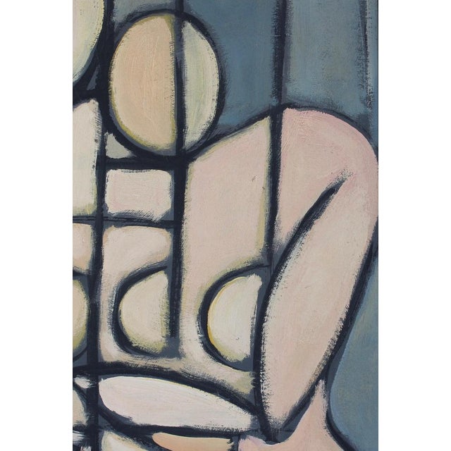 Postwar European Artist, The Vanguard Series Nr. XXVI Abstract Composition, 1950s-1970s, Oil on Board, Framed For Sale - Image 4 of 15