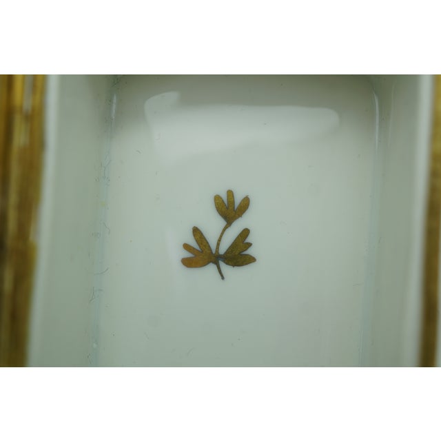 Limoges France Floral Ribbon Swags Decoree a La Main Paris Trinket Pill Box 3" For Sale - Image 9 of 14