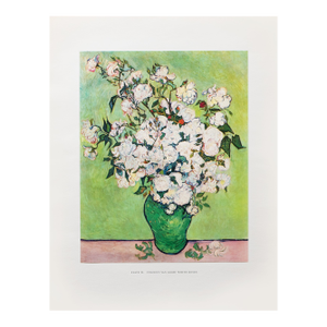 1950s After Vincent Van Gogh "White Roses", First Edition Swiss Full-Color Print