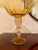 1980s Murano Style Glass Centerpiece Pedestal Bowl With Gold Leaf Speckles For Sale - Image 10 of 10