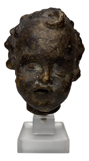 Tuscan Artist, Sculpture Depicting a Cherub's Head, 1500, Terracotta