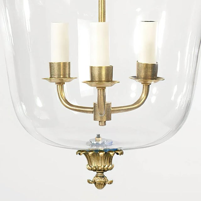 Not Yet Made - Made To Order Regency Palmette Cloche Lantern in Brass For Sale - Image 5 of 6