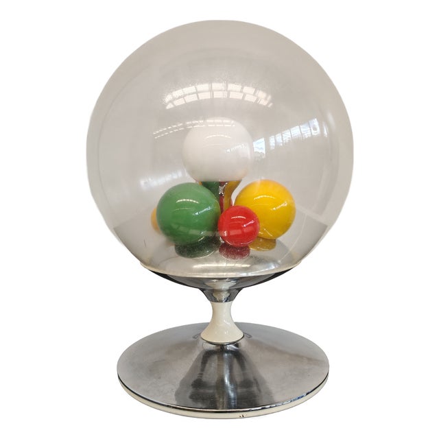 Barbarella Model Glass Globe Lamp by Angelo Brotto for Esperia, 1960s For Sale