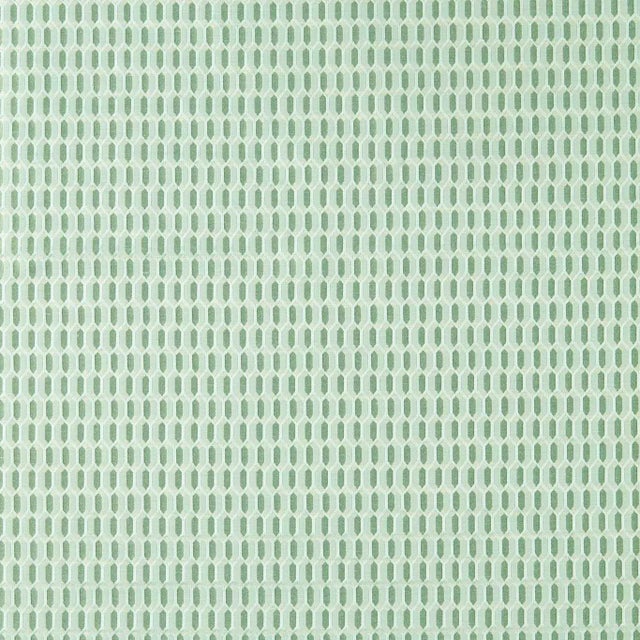 Zoffany Domino Trellis Fabric in Eau De Nil For Sale