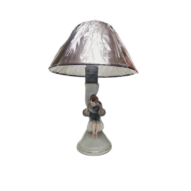 Art Deco Bedside Lamp by Ćmielów, Poland, 1950s For Sale - Image 6 of 6