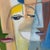 Textile Original Cubist Portrait, Contemporary Modernist Study Painting For Sale - Image 7 of 12