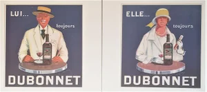 1924 Rair PAIR-Dubonnet Print-By Jean Carlu, Matted