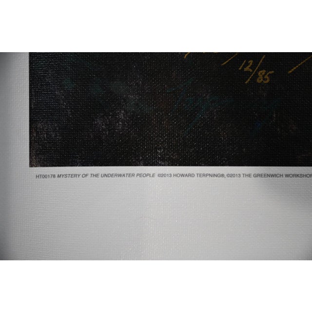 Howard Terpning “Mystery of the Underwater People” Signed MasterWork Giclée Canvas 12/85 For Sale In Denver - Image 6 of 9