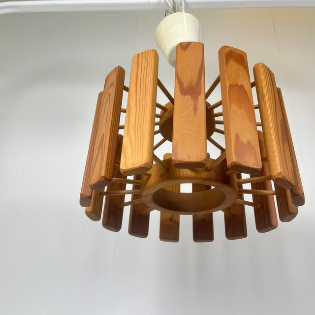 Mid-Century Modern Scandinavian Pine Suspension, 1970s For Sale - Image 10 of 16