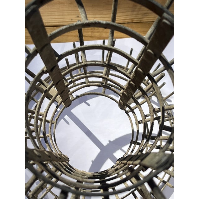 Gray Antique French Zinc Wine Bottle Drying Rack Circa 1900 For Sale - Image 8 of 12