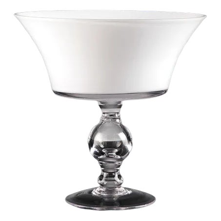 Big White Coppa Camilla Glass from VGnewtrend For Sale