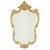 Large gold-leaf gilded Deknudt mirror featuring beveled glass; the frame is made of composite wood. This is a classic...