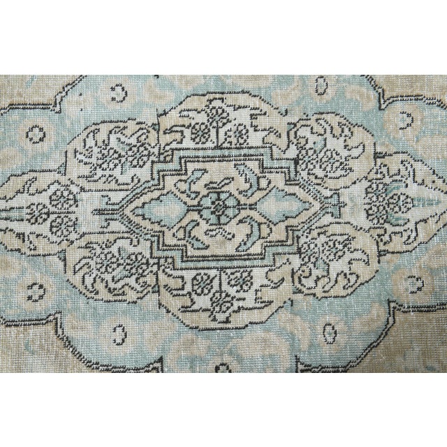 Orange 1970s Vintage Persian Handmade Wool Cotton Orange Area Rug For Sale - Image 8 of 11