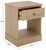 Contemporary Shafa Side Table in Natural / Brass For Sale - Image 3 of 10