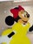 Glass Custom Design Minnie Mouse and Mickey Mouse Carved Painted Ceiling or Window Panel For Sale - Image 7 of 14