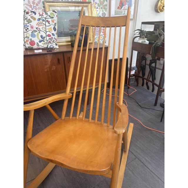 Rocking Chair from Varjonen Puunjalostus, 1960s For Sale - Image 4 of 10