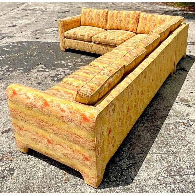Vintage Boho Parsons Sectional Sofa For Sale - Image 11 of 12