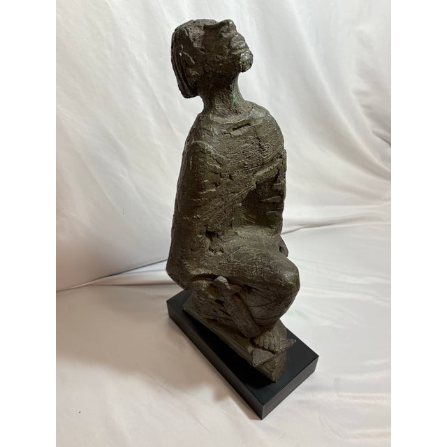 Vintage Ellen Lord by Austin Productions, Signed Cast Metal Sculpture 1960's For Sale In Boise - Image 6 of 9