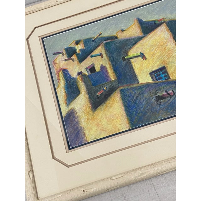 Late 20th Century Margie Dickson "Pueblo 2" Original Pastel on Paper 20th Century For Sale - Image 5 of 10
