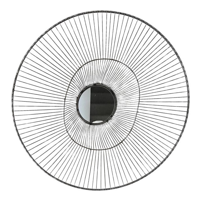 Sculptural Wire Mirror - Large Size For Sale