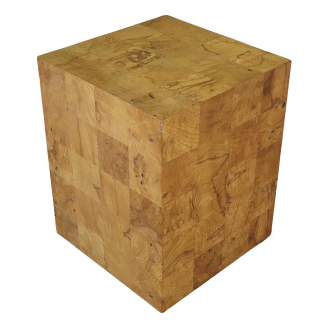 Mid 20th Century Attributed to Milo Baughman Burl Table For Sale