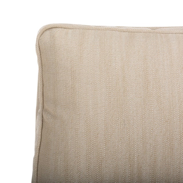 Slipper Chair, Off White & Espresso For Sale In Philadelphia - Image 6 of 10