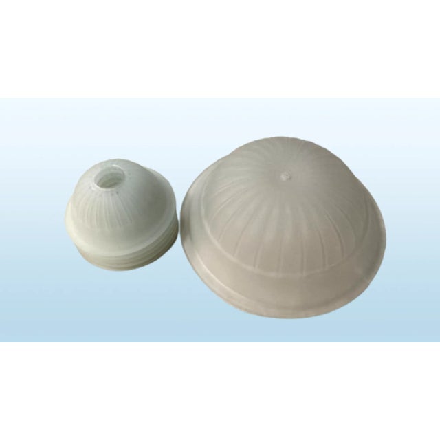 Mid-Century Art Deco Bronze and Crystal 5 Arm Chandelier For Sale - Image 9 of 10