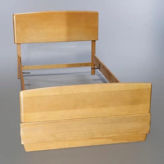 20th Century MidCentury Modern Heywood Wakefield Single Beds, Platinum a Pair Chairish