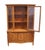 Late 20th Century High End Vintage Solid Cherry Italian Provincial 45" China Cabinet 1570-334 in Fruitwood Finish For Sale - Image 5 of 14