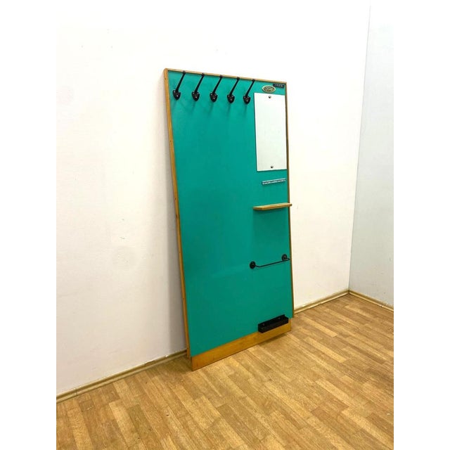 Wall Hanger with Mirror, Czechoslovakia, 1960s For Sale - Image 10 of 11