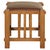 Mission Spindle Stool - Quarter Sawn Oak & Leather Michael's Cherry For Sale - Image 10 of 13