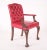 Mid- 19th Century Red skin Chesterfield Armchair with hand carved legs, very comfortable and suitable for office, card...