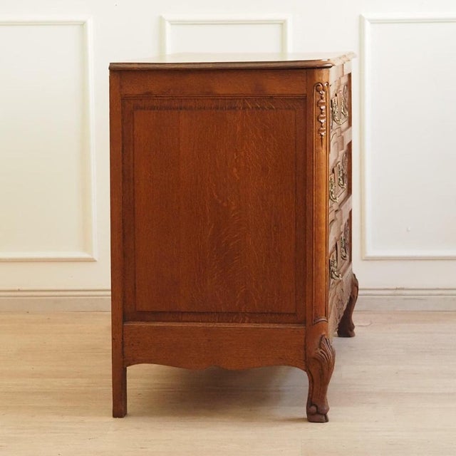 Antique French Chest of Drawers in Oak, 1880s For Sale - Image 15 of 17
