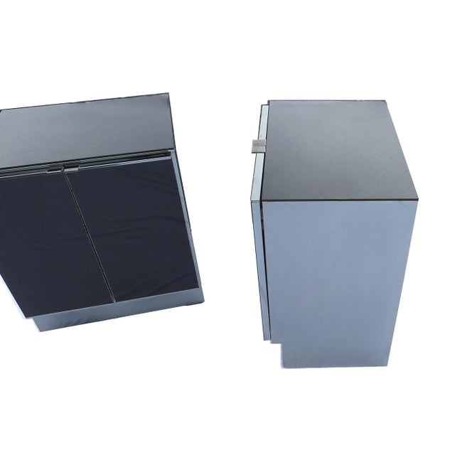 Vintage Ello Moods Mirrored Nightstands / Cabinets Designed by O. B. Solie - a Pair For Sale - Image 9 of 12