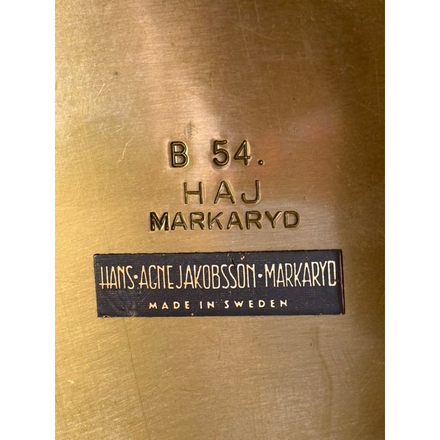 Brown B 54 Table Lamp by Hans Agne Jakobsson for Markaryd, 1960s For Sale - Image 8 of 9