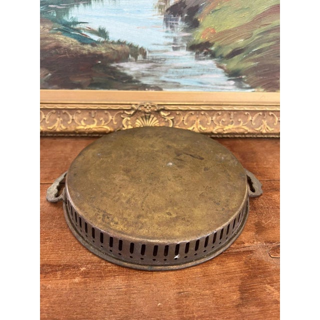 Metal 1970s Early India Import Brass Tray For Sale - Image 7 of 9